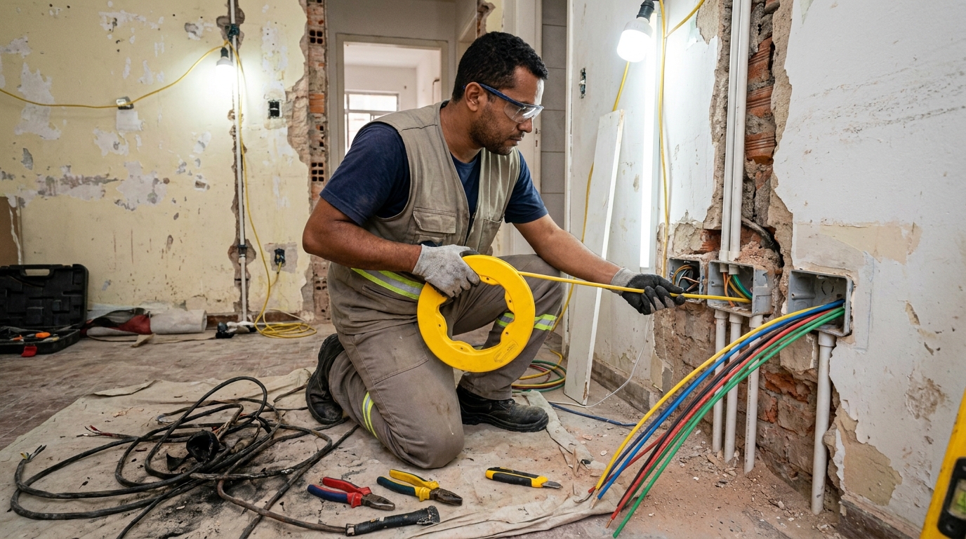 Cabeamento elétrico para empresas em Florianópolis‑SC