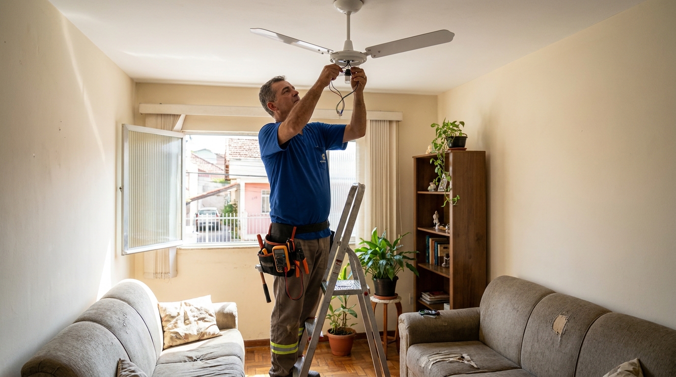 Montagem de Ventilador em Florianópolis‑SC